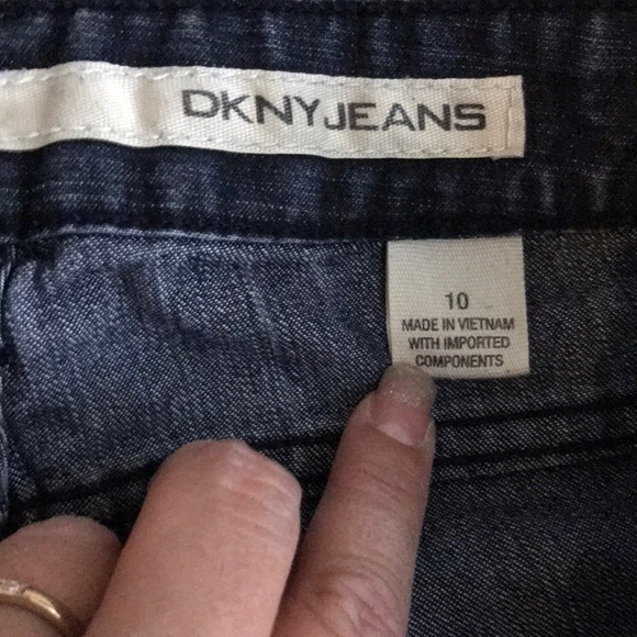 VINTAGE DKNY Jeans Stretchy Fitted Low Rise 10 - Picture 3 of 5